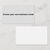 Je eigen visitekaartjes aanpassen (Voorkant / Achterkant)