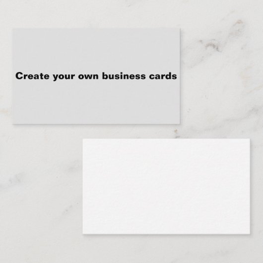 Je eigen visitekaartjes aanpassen (Voorkant / Achterkant)