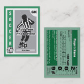 Je eigen voetbalkaart maken visitekaartje (Voorkant / Achterkant)