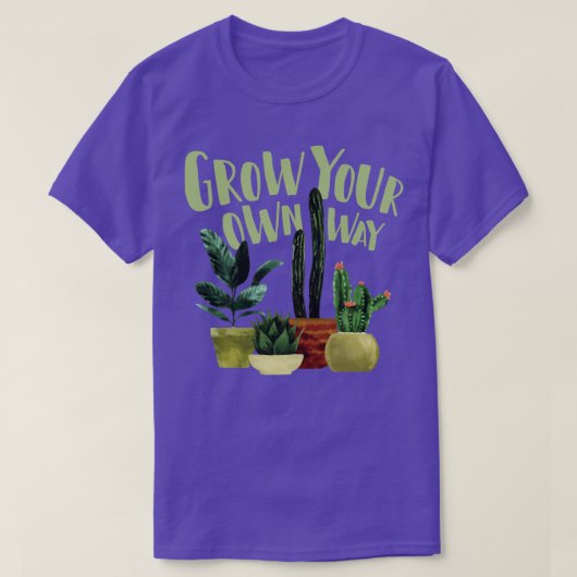 Je eigen weg Cactus Cacti Succulents T-shirt (Design voorkant)