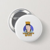 Je eigen weg ronde button 5,7 cm (Voorkant /achterkant)