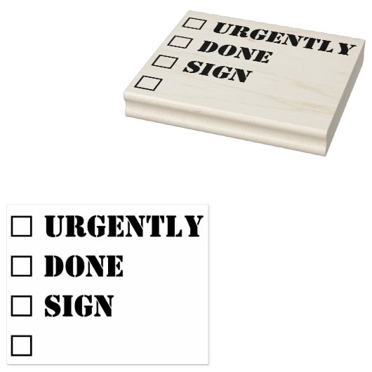 Je eigen werkruimte TO DO LIST Rubberstempel (Gestempeld)