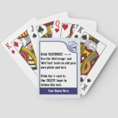 Je eigen winkelkaartdeck aanpassen speelkaarten (Achterkant)