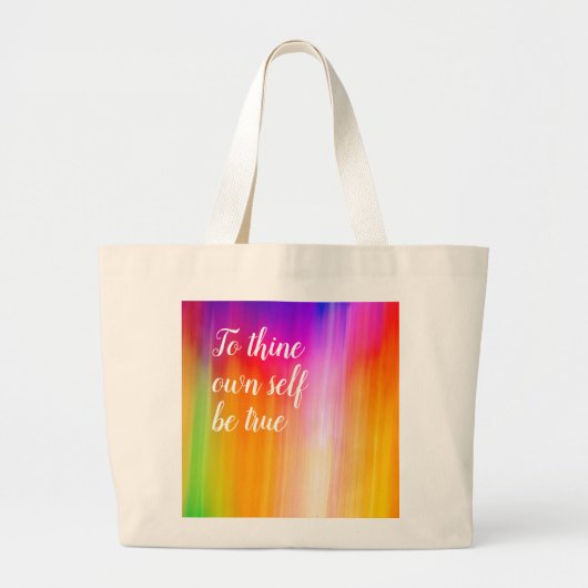 Je eigen zelf zijn ware Canvas tas door Jo Afbeeld (Voorkant)