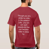 Je eigen zijn t-shirt (Achterkant)