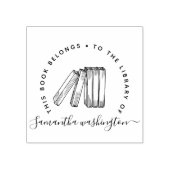 Je elegante  aangepaste bibliotheken rubberstempel (Afrduk)