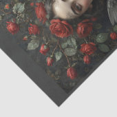Je engel houdt van bloemen en rozen! - tissuepapier (Detail)