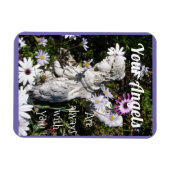 Je engelen zijn altijd bij je bloemenbloem magneet (Horizontaal)