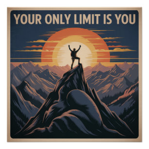 Je enige beperking ben jezelf perfect poster