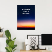 Je enige beperking is je positieve Poster (Thuiskantoor)