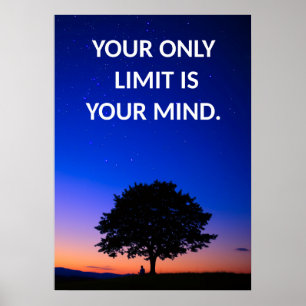 Je enige beperking is je Poster voor hersenmotivat