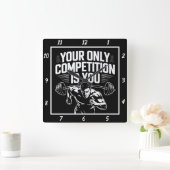 Je enige concurrent ben jij vierkante klok (Huis)