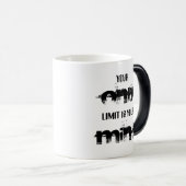 Je enige limiet is je geest. magische mok (Voorkant rechts)