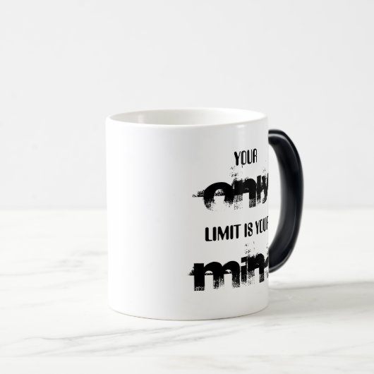 Je enige limiet is je geest. magische mok (Voorkant rechts)