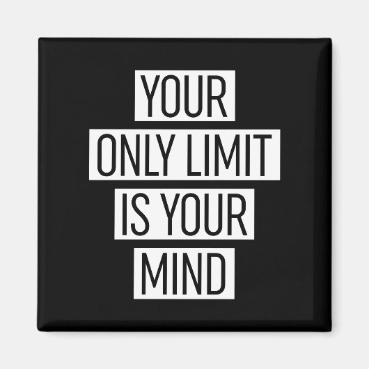 Je enige limiet is je geest magneet (Voorkant)