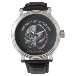 Je enige limiet is je geest: Motivatie quote Horloge