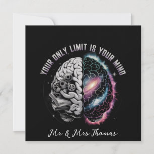 Je enige limiet is je geest: Motivatie quote Kaart