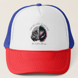 Je enige limiet is je geest: Motivatie quote Trucker Pet