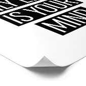 Je enige limiet is je geest poster (Hoek)