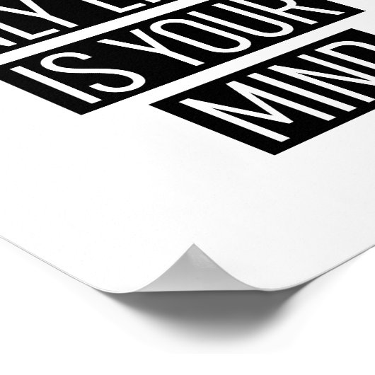 Je enige limiet is je geest poster (Hoek)