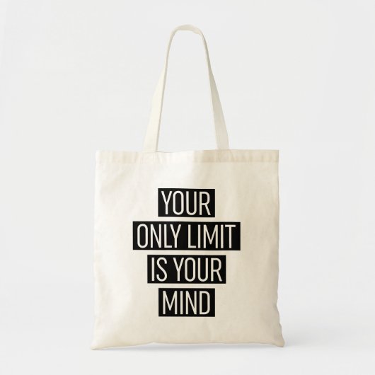 Je enige limiet is je geest tote bag (Voorkant)