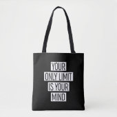 Je enige limiet is je geest tote bag (Voorkant)