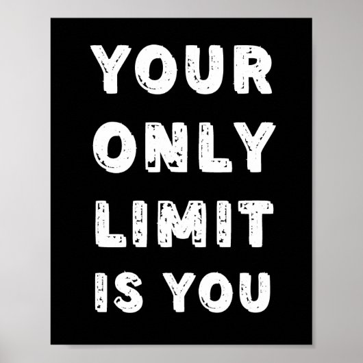 Je enige limiet is je prijsopgave poster (Voorkant)