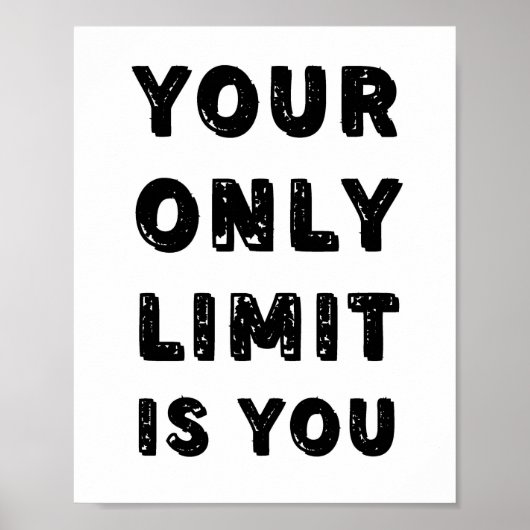 Je enige limiet is je prijsopgave poster (Voorkant)
