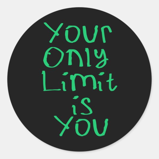 Je enige limiet is je Sticker 2 (Voorkant)