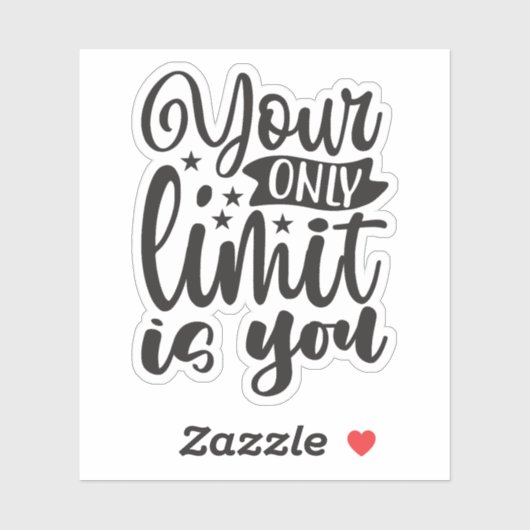 Je enige limiet is jou sticker (Vel)