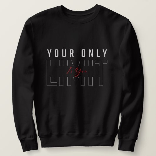 Je enige limiet is jou trui (Design voorkant)