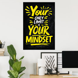 Je enige limiet - Motivatie mindset Poster