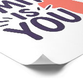 Je enige limietkracht motivatie poster (Hoek)