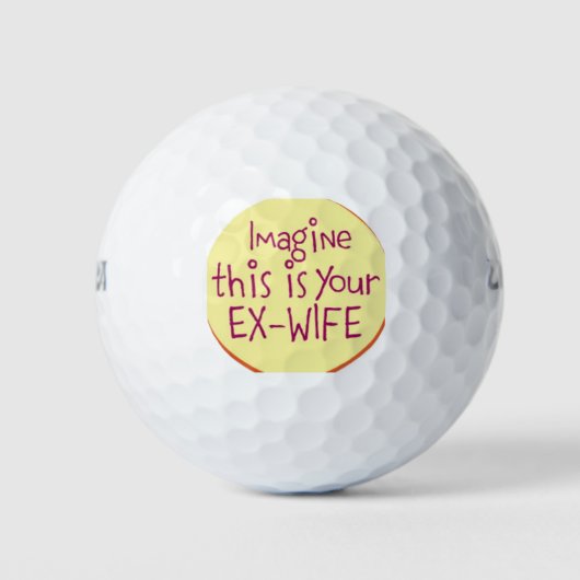 Je ex-vrouw golfballen (Voorkant)