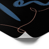 Je faalt alleen als je stopt met het proberen van  poster (Hoek)