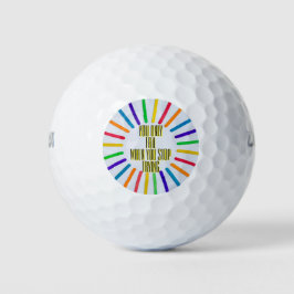 Je Faalt Alleen Als Je Stopt Met Proberen Golfballen