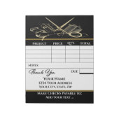 Je factuur notitieblok (Linkerzijde)