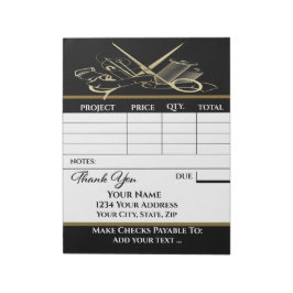 Je factuur notitieblok