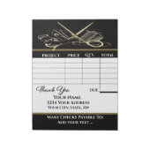 Je factuur notitieblok (Linkerzijde)