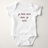 je fais caca donc je suis
