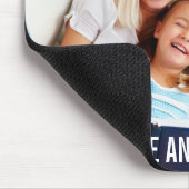 Je familie foto en naam Mousepad W Muismat (Hoek)