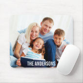 Je familie foto en naam Mousepad W Muismat (Met muis)