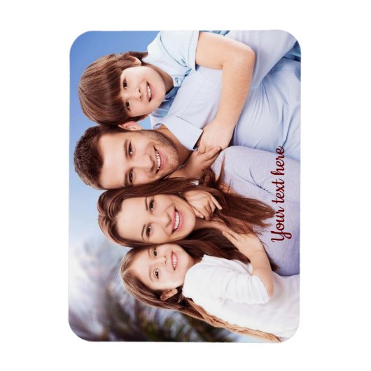 Je familie foto Magnet Magneet (Verticaal)