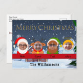 Je familie is Santa Reindeer Elf en Angel Photo Briefkaart (Voorkant / Achterkant)