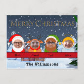 Je familie is Santa Reindeer Elf en Angel Photo Briefkaart (Voorkant)