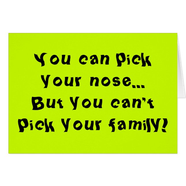 Je familie kan niet kiezen (Voorkant Horizontaal)