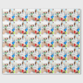 Je familiefeestdag foto of bruiloft cadeaupapier (Vlak)