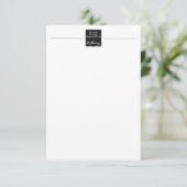 Je familieklok op brieven en uitnodigingen (Staand voorkant)