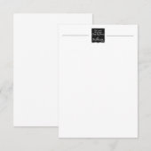 Je familieklok op brieven en uitnodigingen (Voorkant / Achterkant)