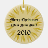 Je familiekust met de naam Holiday Ornament (Achterkant)